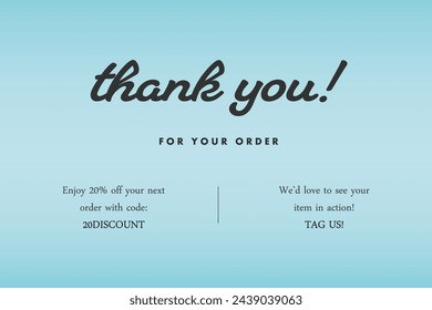 Thank you for your order. Thank You calligraphy. Brush painted letters. Vector illustration.