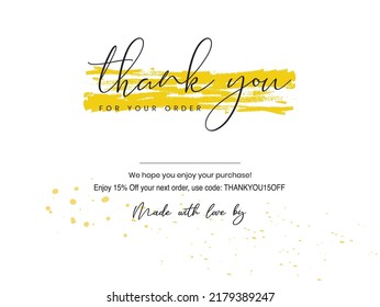 Thank you for your order card design. Ready to print artwork. Blank Spice. easy to editable file.