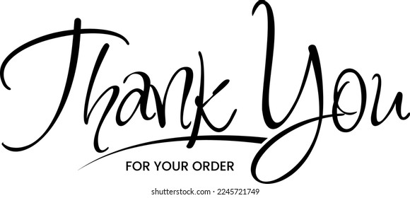 Thank you for your order card eps vector file