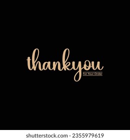 Thank you for your order card eps vector