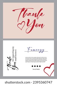 Thank you for your order card design eps vector. Thank you Compliment card with white background and text spice. illustration vector.