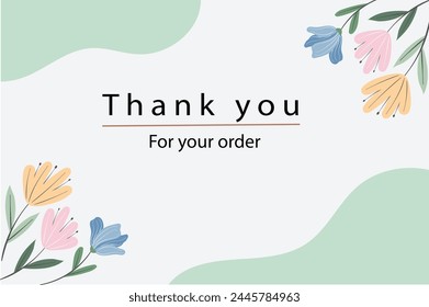 Thank you for your order card eps vector.
Thank you Compliment card with white
background. Thank you for your card
templates. FULLY EDITABLE Business
Thank You Card Template.