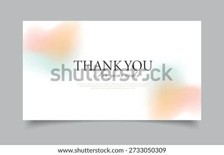 Thank You for Your Order Card Template Soft Pastel Gradient Design