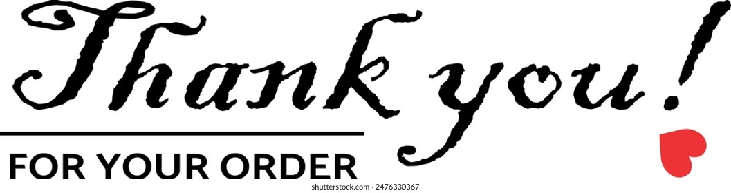 Thank You for Your Order. Elegant Thank You for Your Order Design with Stylish Graphics. Sophisticated Thank You for Your Purchase Image with Modern Elements. Chic Thank You for Your Order Graphic
