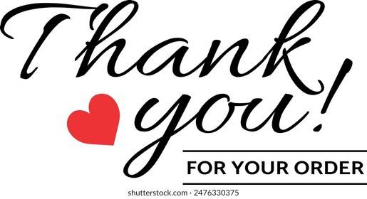 Thank You for Your Order. Elegant Thank You for Your Order Design with Stylish Graphics. Sophisticated Thank You for Your Purchase Image with Modern Elements. Chic Thank You for Your Order Graphic