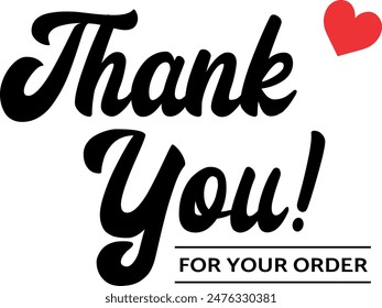 Thank You for Your Order. Elegant Thank You for Your Order Design with Stylish Graphics. Sophisticated Thank You for Your Purchase Image with Modern Elements. Chic Thank You for Your Order Graphic