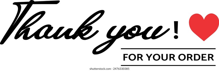 Thank You for Your Order. Elegant Thank You for Your Order Design with Stylish Graphics. Sophisticated Thank You for Your Purchase Image with Modern Elements. Chic Thank You for Your Order Graphic