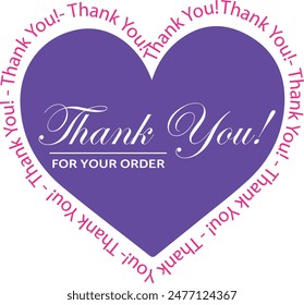 Thank You for Your Order. Elegant Thank You for Your Order Design with Stylish Graphics. Sophisticated Thank You for Your Purchase Image with Modern Elements. Chic Thank You for Your Order Graphic
