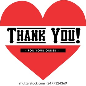 Thank You for Your Order. Elegant Thank You for Your Order Design with Stylish Graphics. Sophisticated Thank You for Your Purchase Image with Modern Elements. Chic Thank You for Your Order Graphic