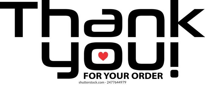 Thank You for Your Order. Elegant Thank You for Your Order Design with Stylish Graphics. Sophisticated Thank You for Your Purchase Image with Modern Elements. Chic Thank You for Your Order Graphic