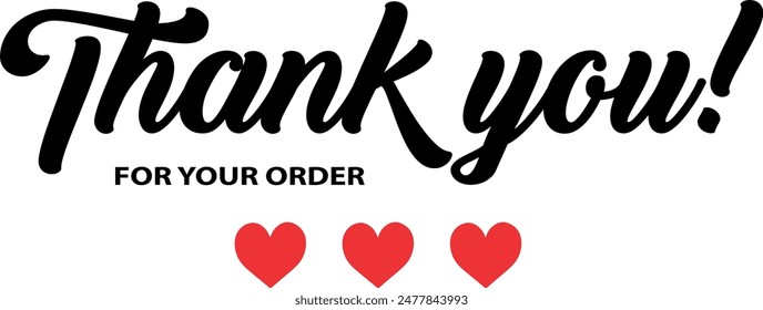 Thank You for Your Order. Elegant Thank You for Your Order Design with Stylish Graphics. Sophisticated Thank You for Your Purchase Image with Modern Elements. Chic Thank You for Your Order Graphic