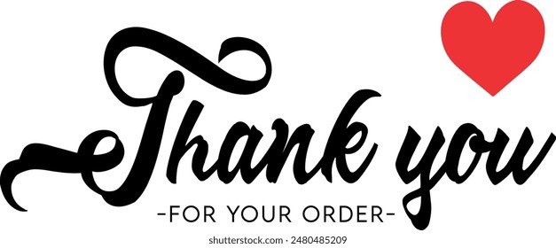 Thank You for Your Order. Elegant Thank You for Your Order Design with Stylish Graphics. Sophisticated Thank You for Your Purchase Image with Modern Elements. Chic Thank You for Your Order Graphic