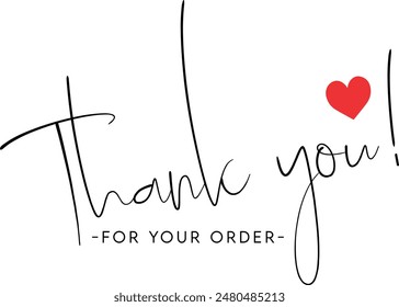 Thank You for Your Order. Elegant Thank You for Your Order Design with Stylish Graphics. Sophisticated Thank You for Your Purchase Image with Modern Elements. Chic Thank You for Your Order Graphic