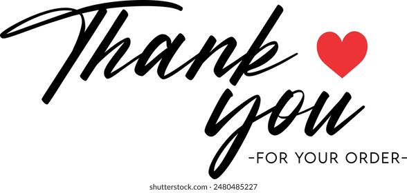Thank You for Your Order. Elegant Thank You for Your Order Design with Stylish Graphics. Sophisticated Thank You for Your Purchase Image with Modern Elements. Chic Thank You for Your Order Graphic