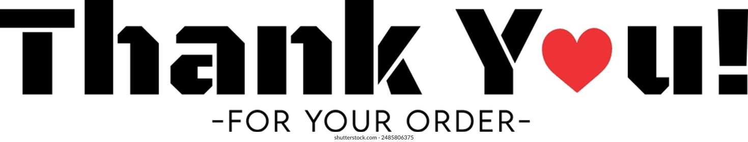 Thank You for Your Order. Elegant Thank You for Your Order Design with Stylish Graphics. Sophisticated Thank You for Your Purchase Image with Modern Elements. Chic Thank You for Your Order Graphic