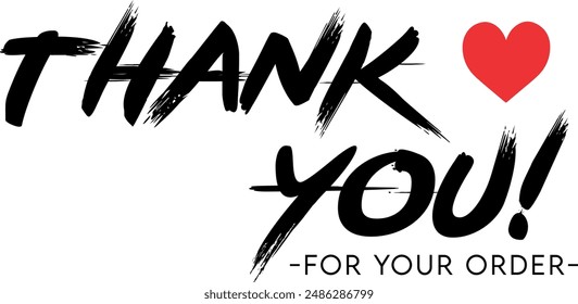Thank You for Your Order. Elegant Thank You for Your Order Design with Stylish Graphics. Sophisticated Thank You for Your Purchase Image with Modern Elements. Chic Thank You for Your Order Graphic