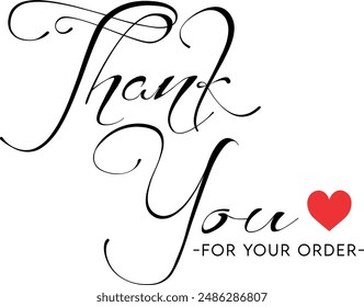 Thank You for Your Order. Elegant Thank You for Your Order Design with Stylish Graphics. Sophisticated Thank You for Your Purchase Image with Modern Elements. Chic Thank You for Your Order Graphic