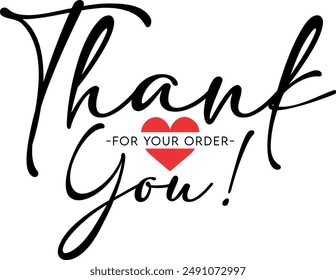 Thank You for Your Order. Elegant Thank You for Your Order Design with Stylish Graphics. Sophisticated Thank You for Your Purchase Image with Modern Elements. Chic Thank You for Your Order Graphic