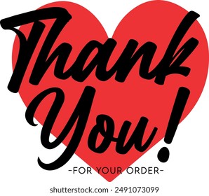 Thank You for Your Order. Elegant Thank You for Your Order Design with Stylish Graphics. Sophisticated Thank You for Your Purchase Image with Modern Elements. Chic Thank You for Your Order Graphic