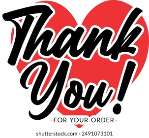 Thank You for Your Order. Elegant Thank You for Your Order Design with Stylish Graphics. Sophisticated Thank You for Your Purchase Image with Modern Elements. Chic Thank You for Your Order Graphic