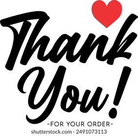 Thank You for Your Order. Elegant Thank You for Your Order Design with Stylish Graphics. Sophisticated Thank You for Your Purchase Image with Modern Elements. Chic Thank You for Your Order Graphic