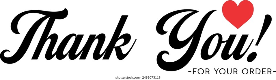 Thank You for Your Order. Elegant Thank You for Your Order Design with Stylish Graphics. Sophisticated Thank You for Your Purchase Image with Modern Elements. Chic Thank You for Your Order Graphic