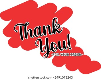Thank You for Your Order. Elegant Thank You for Your Order Design with Stylish Graphics. Sophisticated Thank You for Your Purchase Image with Modern Elements. Chic Thank You for Your Order Graphic