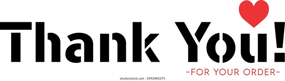 Thank You for Your Order. Elegant Thank You for Your Order Design with Stylish Graphics. Sophisticated Thank You for Your Purchase Image with Modern Elements. Chic Thank You for Your Order Graphic