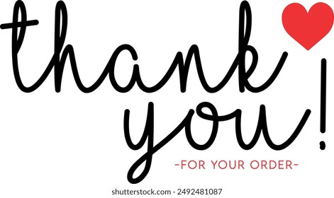 Thank You for Your Order. Elegant Thank You for Your Order Design with Stylish Graphics. Sophisticated Thank You for Your Purchase Image with Modern Elements. Chic Thank You for Your Order Graphic