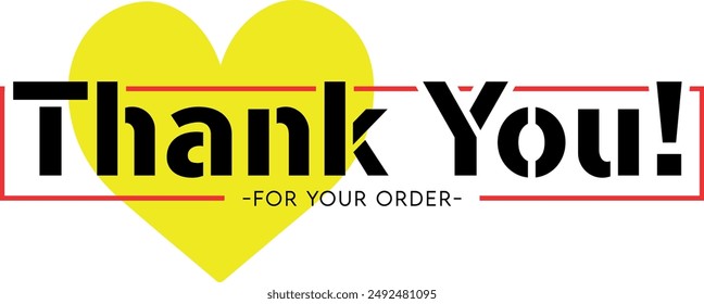 Thank You for Your Order. Elegant Thank You for Your Order Design with Stylish Graphics. Sophisticated Thank You for Your Purchase Image with Modern Elements. Chic Thank You for Your Order Graphic