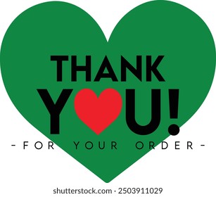 Thank You for Your Order. Elegant Thank You for Your Order Design with Stylish Graphics. Sophisticated Thank You for Your Purchase Image with Modern Elements. Chic Thank You for Your Order Graphic