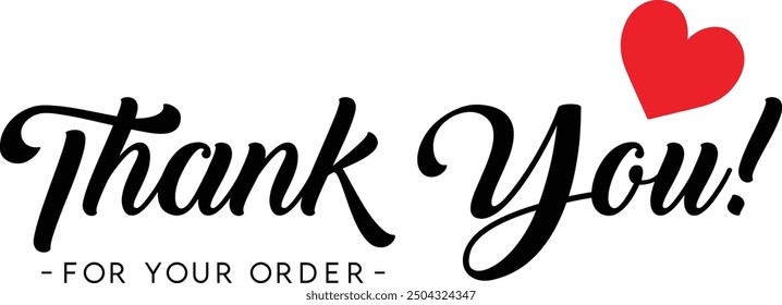 Thank You for Your Order. Elegant Thank You for Your Order Design with Stylish Graphics. Sophisticated Thank You for Your Purchase Image with Modern Elements. Chic Thank You for Your Order Graphic