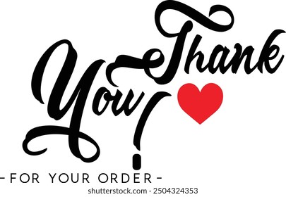 Thank You for Your Order. Elegant Thank You for Your Order Design with Stylish Graphics. Sophisticated Thank You for Your Purchase Image with Modern Elements. Chic Thank You for Your Order Graphic
