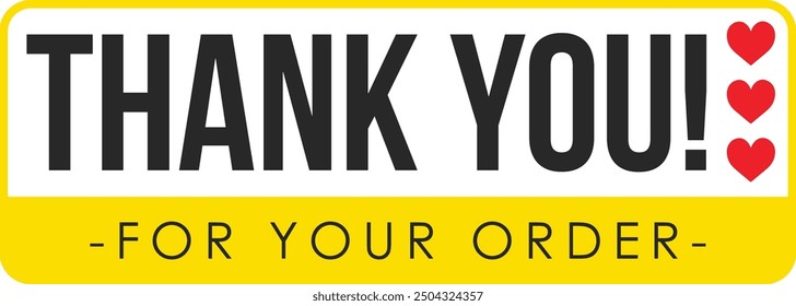 Thank You for Your Order. Elegant Thank You for Your Order Design with Stylish Graphics. Sophisticated Thank You for Your Purchase Image with Modern Elements. Chic Thank You for Your Order Graphic