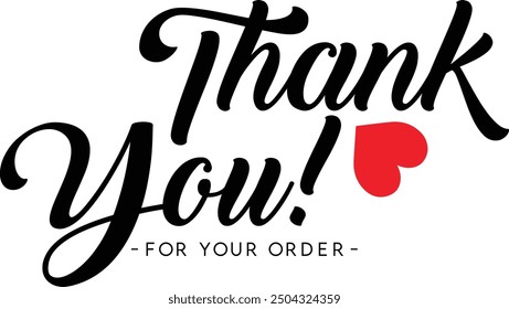 Thank You for Your Order. Elegant Thank You for Your Order Design with Stylish Graphics. Sophisticated Thank You for Your Purchase Image with Modern Elements. Chic Thank You for Your Order Graphic