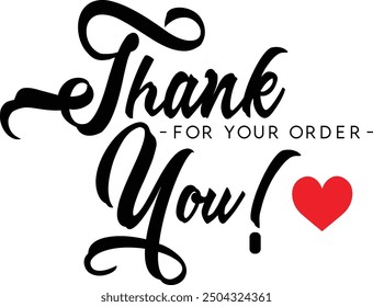 Thank You for Your Order. Elegant Thank You for Your Order Design with Stylish Graphics. Sophisticated Thank You for Your Purchase Image with Modern Elements. Chic Thank You for Your Order Graphic