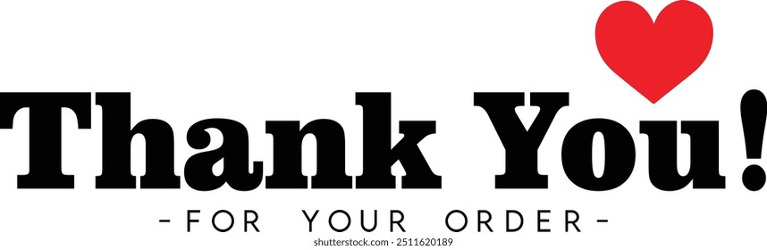 Thank You for Your Order. Elegant Thank You for Your Order Design with Stylish Graphics. Sophisticated Thank You for Your Purchase Image with Modern Elements. Chic Thank You for Your Order logo design