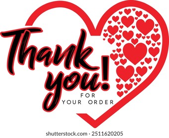 Thank You for Your Order. Elegant Thank You for Your Order Design with Stylish Graphics. Sophisticated Thank You for Your Purchase Image with Modern Elements. Chic Thank You for Your Order logo design