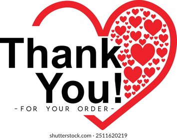 Thank You for Your Order. Elegant Thank You for Your Order Design with Stylish Graphics. Sophisticated Thank You for Your Purchase Image with Modern Elements. Chic Thank You for Your Order logo design
