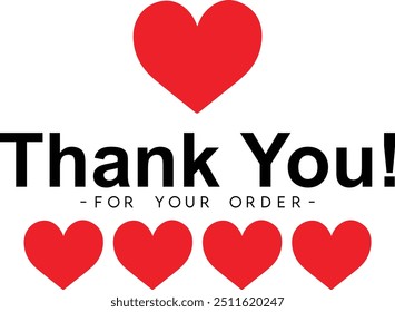 Thank You for Your Order. Elegant Thank You for Your Order Design with Stylish Graphics. Sophisticated Thank You for Your Purchase Image with Modern Elements. Chic Thank You for Your Order logo design