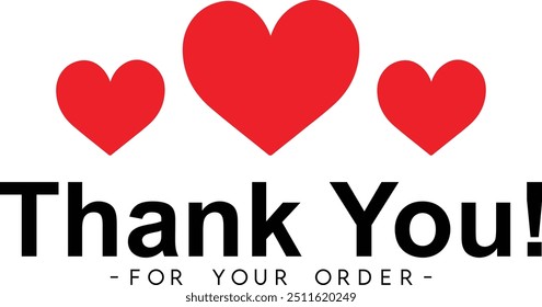 Thank You for Your Order. Elegant Thank You for Your Order Design with Stylish Graphics. Sophisticated Thank You for Your Purchase Image with Modern Elements. Chic Thank You for Your Order logo design