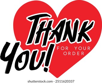 Thank You for Your Order. Elegant Thank You for Your Order Design with Stylish Graphics. Sophisticated Thank You for Your Purchase Image with Modern Elements. Chic Thank You for Your Order logo design