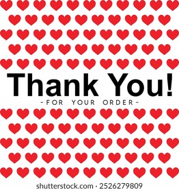 Thank You for Your Order. Elegant Thank You for Your Order Design with Stylish Graphics. Sophisticated Thank You for Your Purchase Image with Modern Elements. Chic Thank You for Your Order logo design