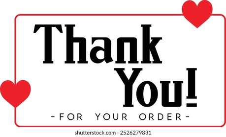 Thank You for Your Order. Elegant Thank You for Your Order Design with Stylish Graphics. Sophisticated Thank You for Your Purchase Image with Modern Elements. Chic Thank You for Your Order logo design