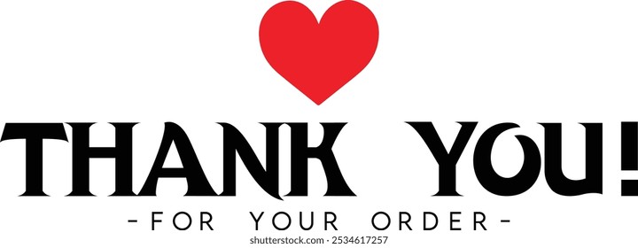 Thank You for Your Order. Elegant Thank You for Your Order Design with Stylish Graphics. Sophisticated Thank You for Your Purchase Image with Modern Elements. Chic Thank You for Your Order logo design