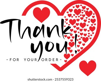 Thank You for Your Order. Elegant Thank You for Your Order Design with Stylish Graphics. Sophisticated Thank You for Your Purchase Image with Modern Elements. Chic Thank You for Your Order logo design