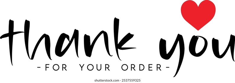 Thank You for Your Order. Elegant Thank You for Your Order Design with Stylish Graphics. Sophisticated Thank You for Your Purchase Image with Modern Elements. Chic Thank You for Your Order logo design