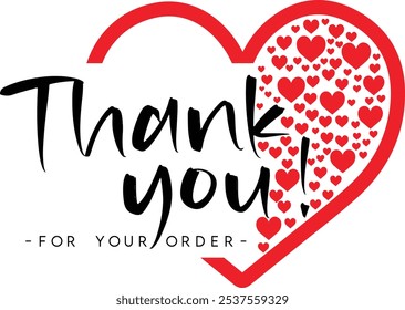 Thank You for Your Order. Elegant Thank You for Your Order Design with Stylish Graphics. Sophisticated Thank You for Your Purchase Image with Modern Elements. Chic Thank You for Your Order logo design