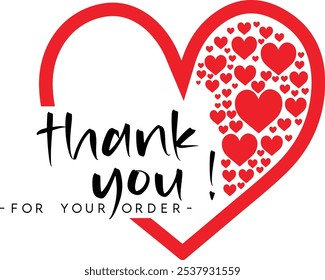 Thank You for Your Order. Elegant Thank You for Your Order Design with Stylish Graphics. Sophisticated Thank You for Your Purchase Image with Modern Elements. Chic Thank You for Your Order logo design