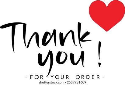 Thank You for Your Order. Elegant Thank You for Your Order Design with Stylish Graphics. Sophisticated Thank You for Your Purchase Image with Modern Elements. Chic Thank You for Your Order logo design